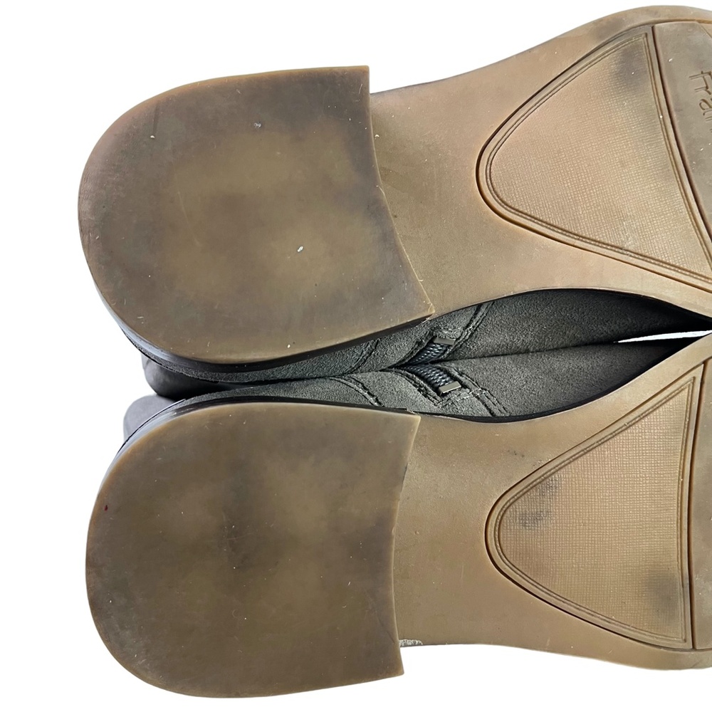 Franco Sarto Happily Women's Gray Taupe Genuine Leather Suede Ankle Boots sz 9.5 - Picture 16 of 16
